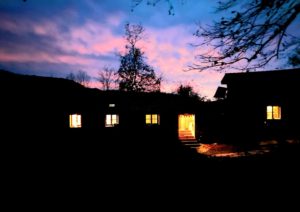 house at night asturias yoga